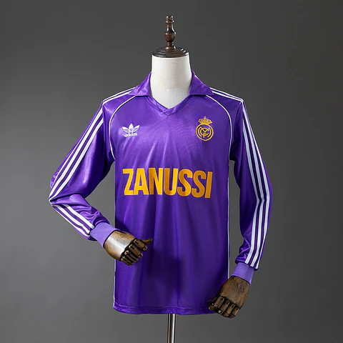 1982-85 Real Madrid Away Long Sleeve Jersey
