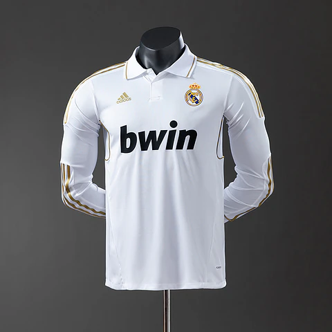 2011-12 Real Madrid Home Long Sleeve Player Edition Jersey