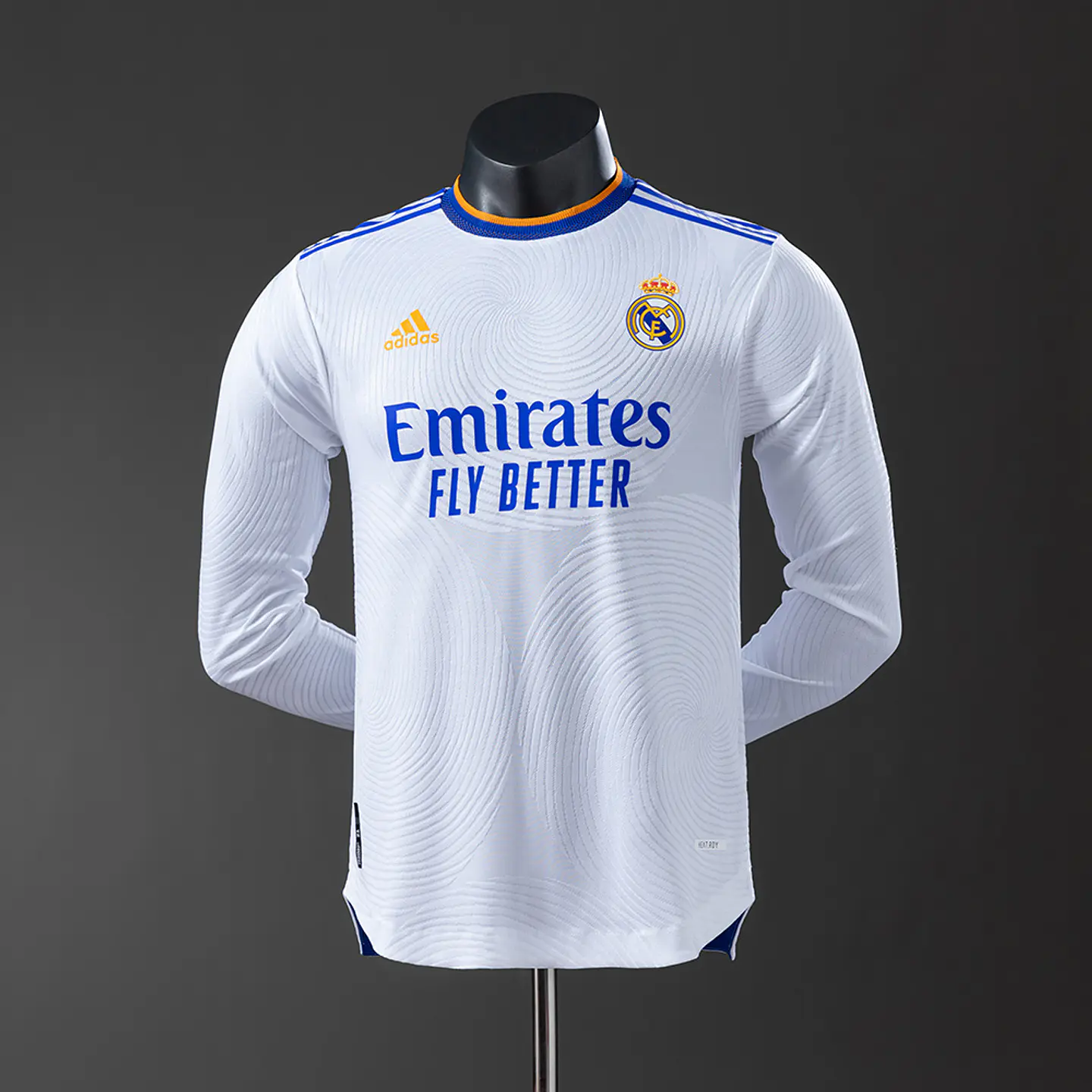 2021-22 Real Madrid Home Long Sleeve Player Edition Jersey 1
