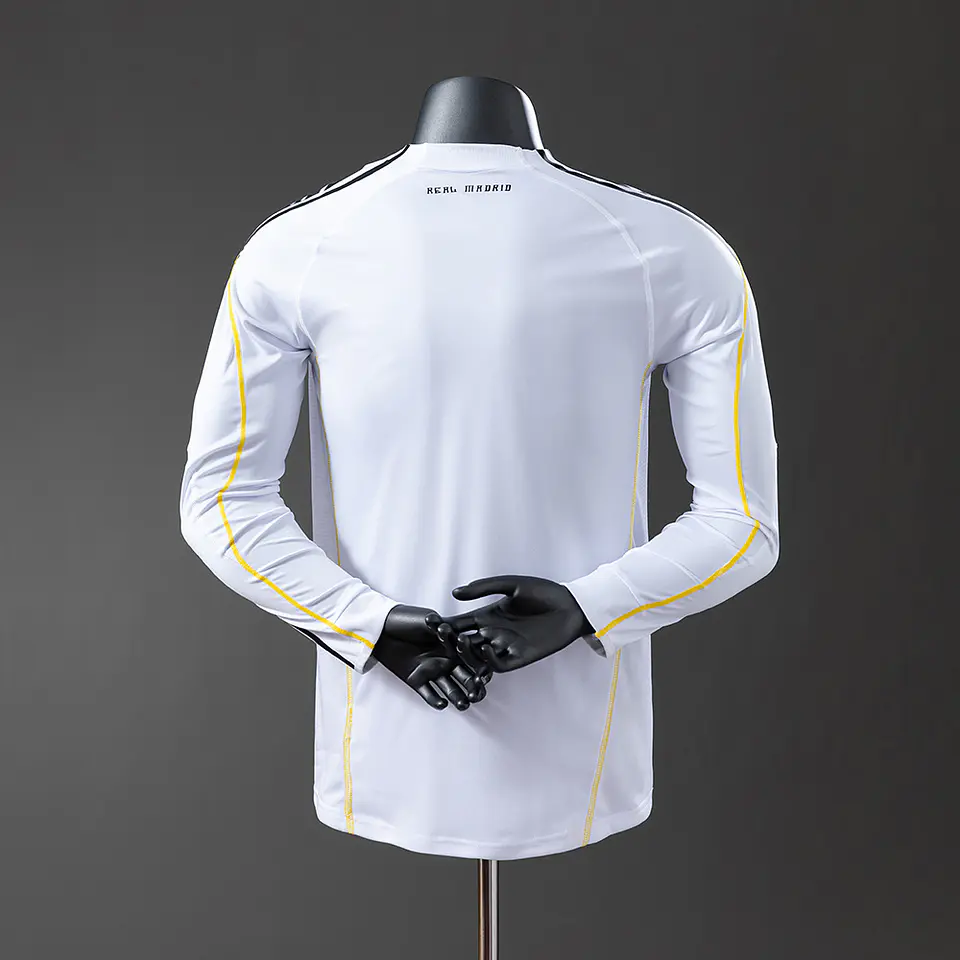 2009-10 Real Madrid Home Long Sleeve Player Edition Jersey 2