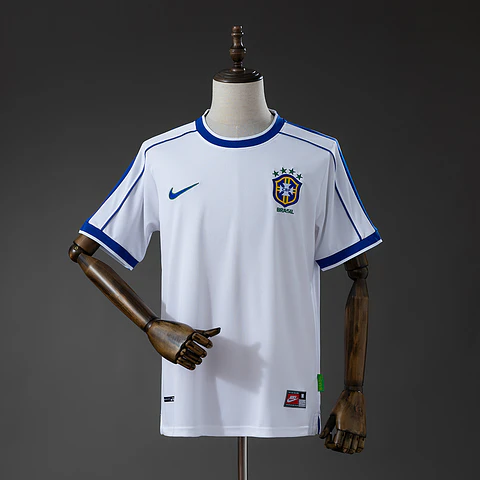 1998 Brazil White Goalkeeper Jersey
