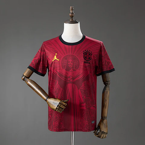 2026 Brazil Red Christ The Redeemer Jersey