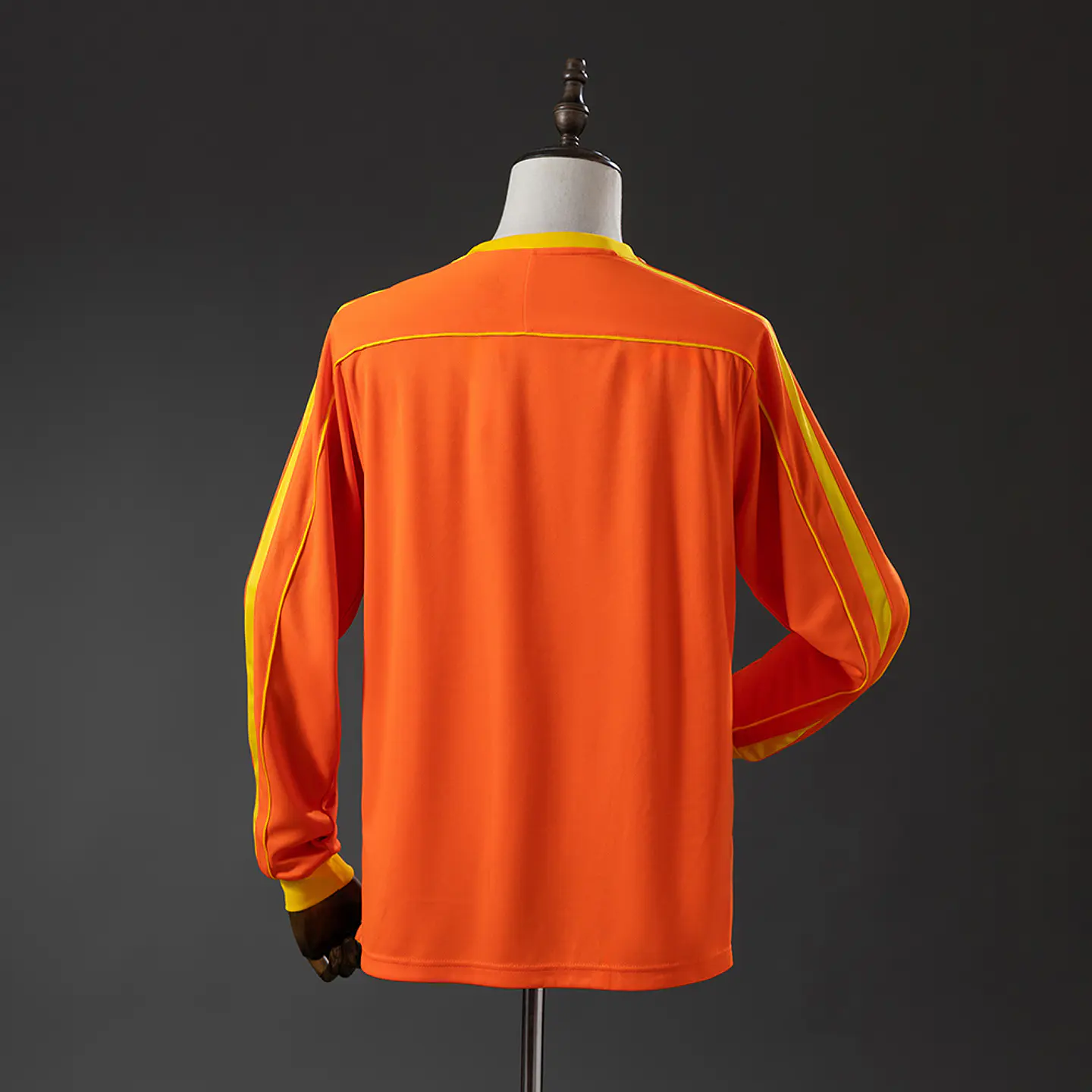 1998 Brazil Orange Long Sleeve Goalkeeper Jersey 2