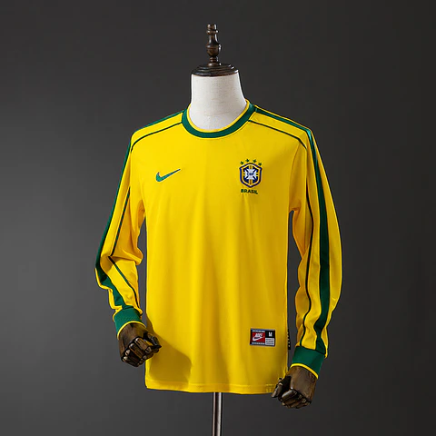 1998 Brazil Home Long Sleeve Jersey