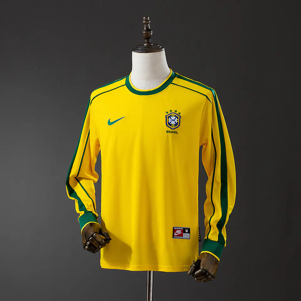 1998 Brazil Home Long Sleeve Jersey 1