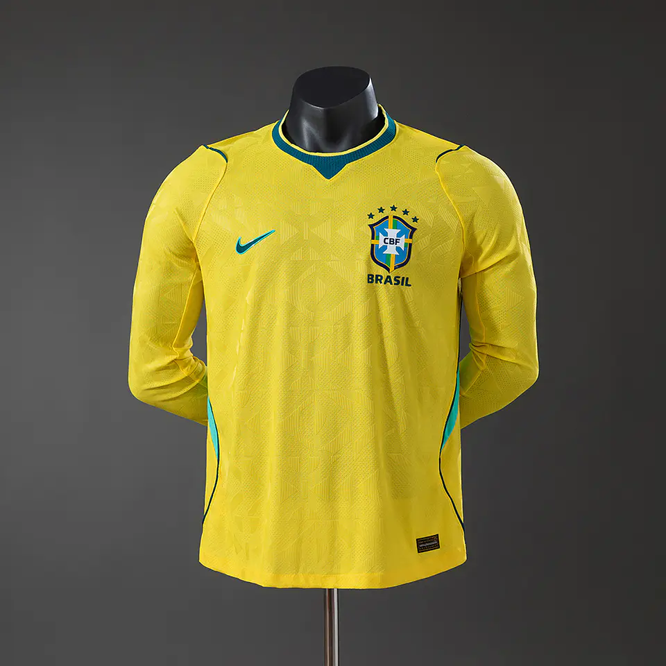 2026 Brazil Home Long Sleeve Player Edition Jersey 1
