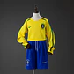 2002 Brazil Home Long Sleeve Kids Kit - thumbnail 1