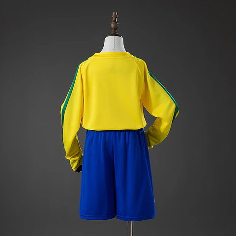 2002 Brazil Home Long Sleeve Kids Kit