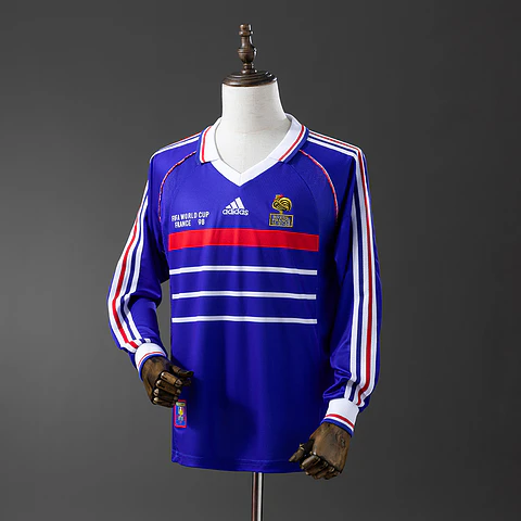 1998 France Home Long Sleeve Jersey