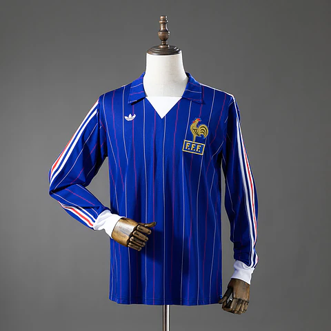 1980 France Home Long Sleeve Jersey