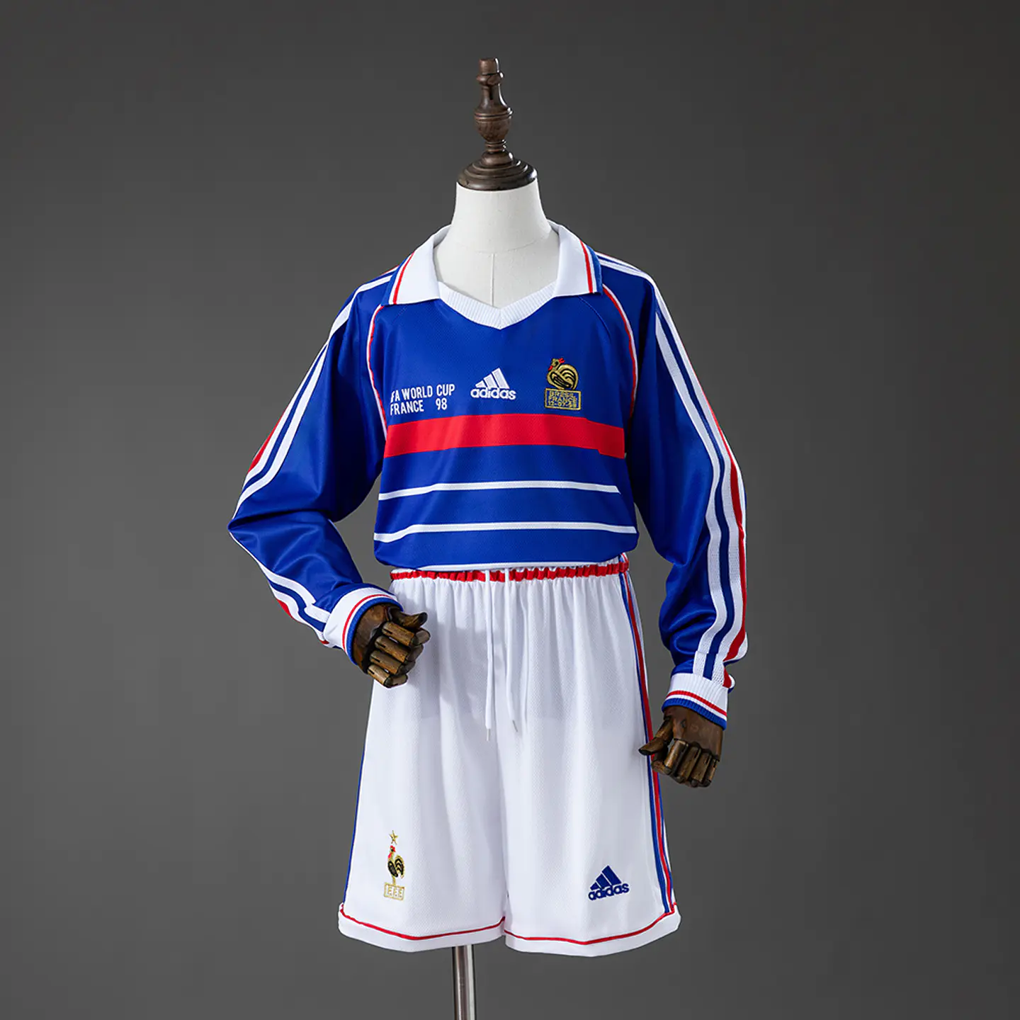 1998 France Home Long Sleeve Kids Kit 1
