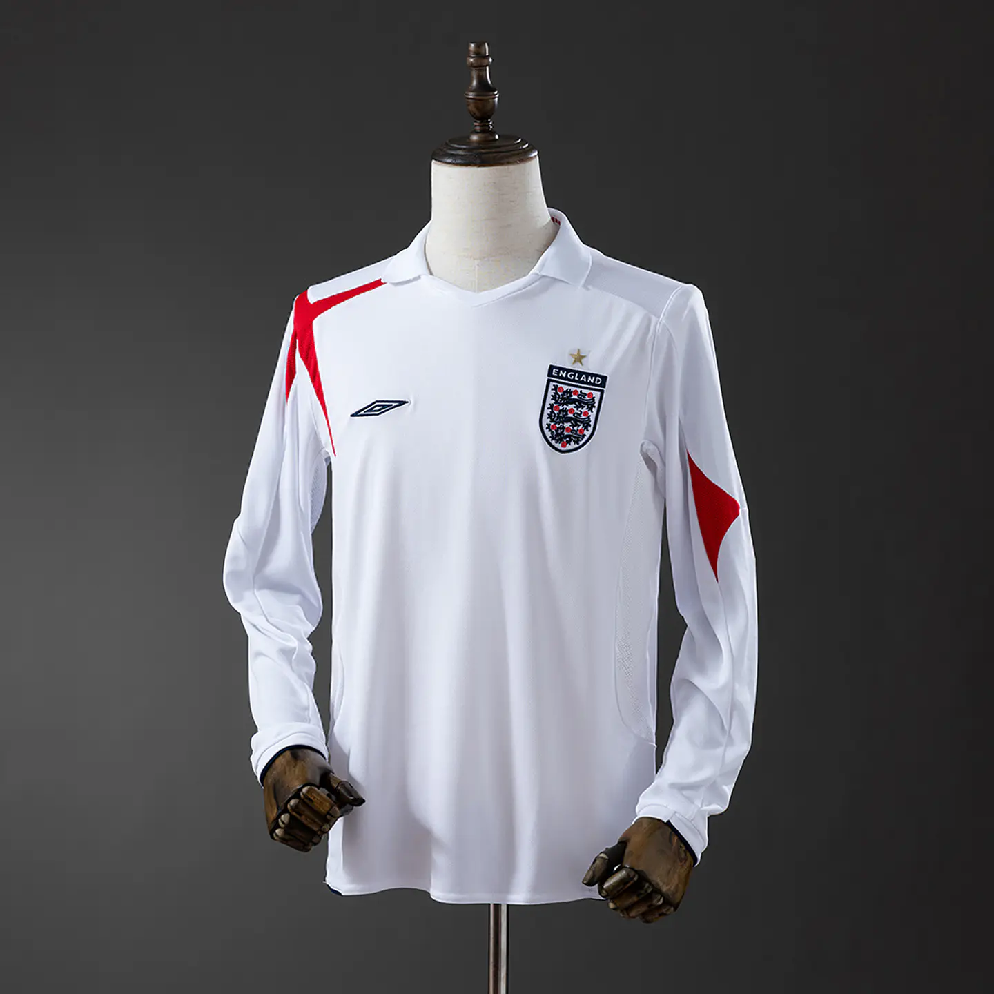 2006 England Home Long Sleeve Jersey 1