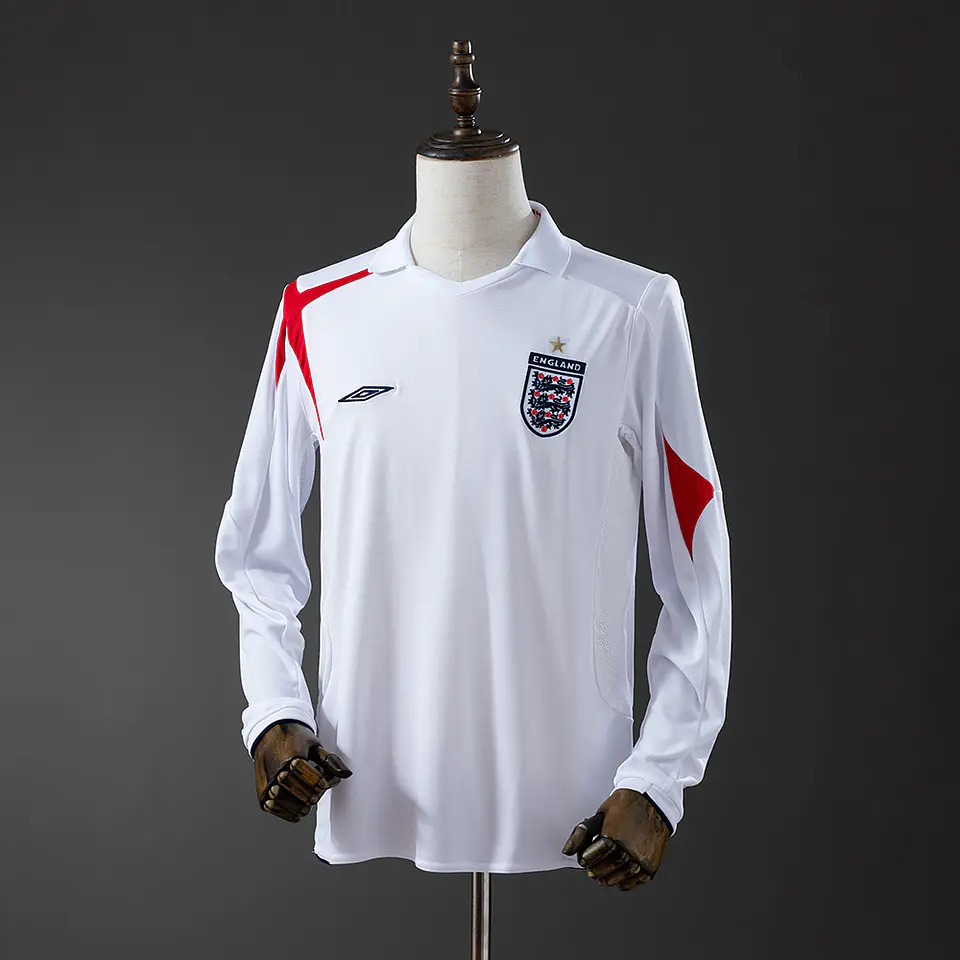 2006 England Home Long Sleeve Jersey 1