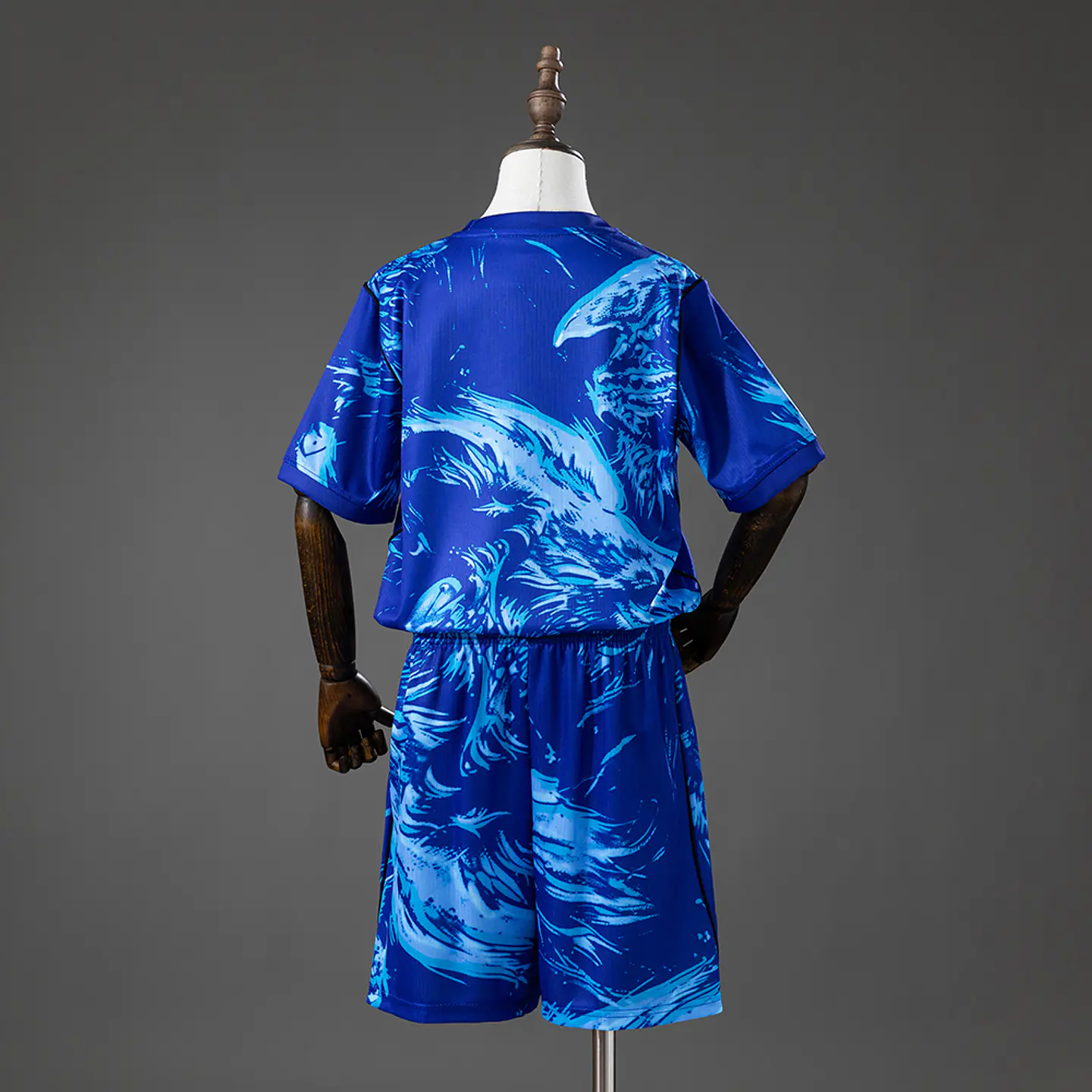 2026 England Blue Goalkeeper Kids Kit 2