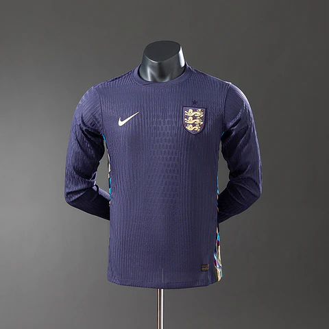 2024 England Away Long Sleeve Player Edition Jersey