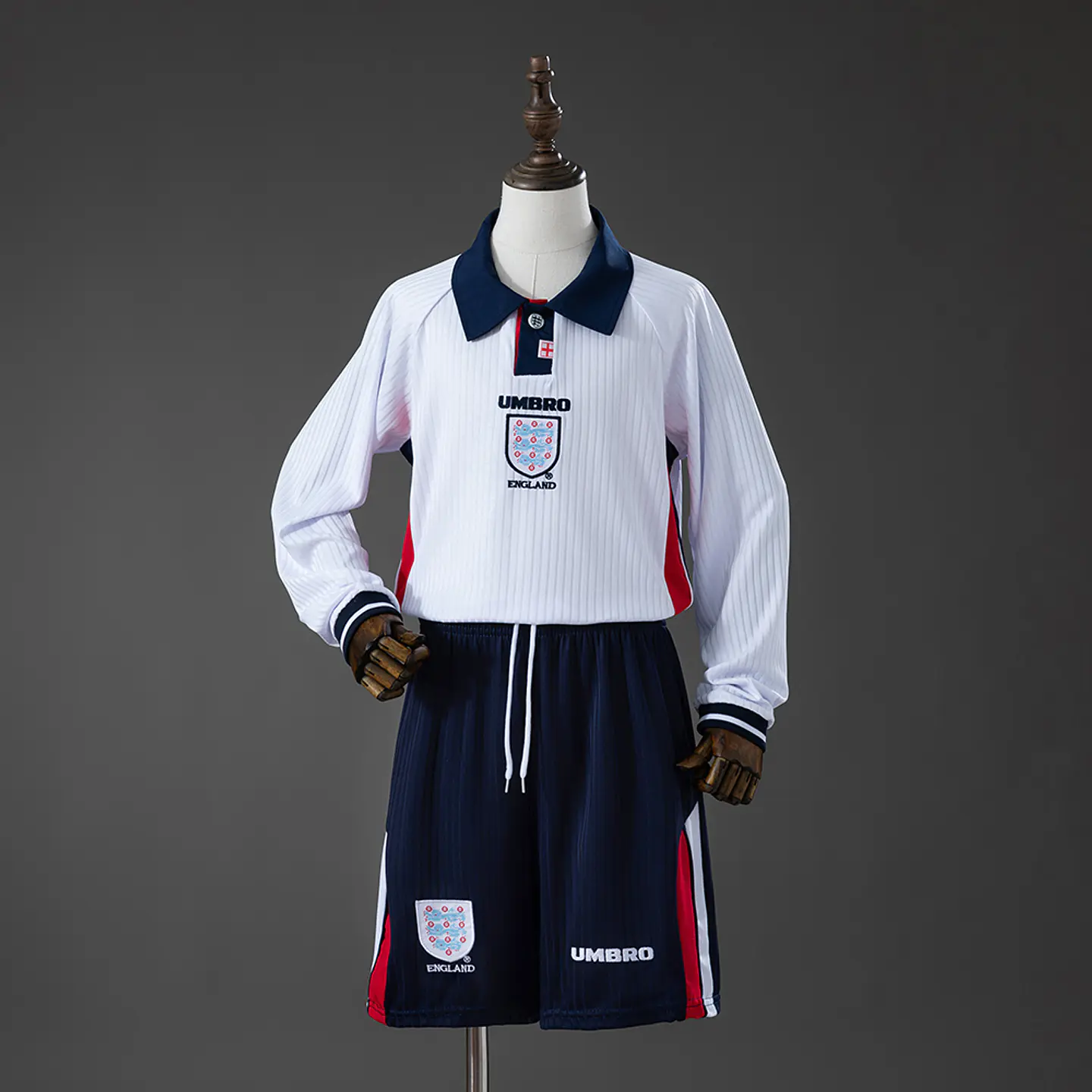 1998 England Home Long Sleeve Kids Kit 1