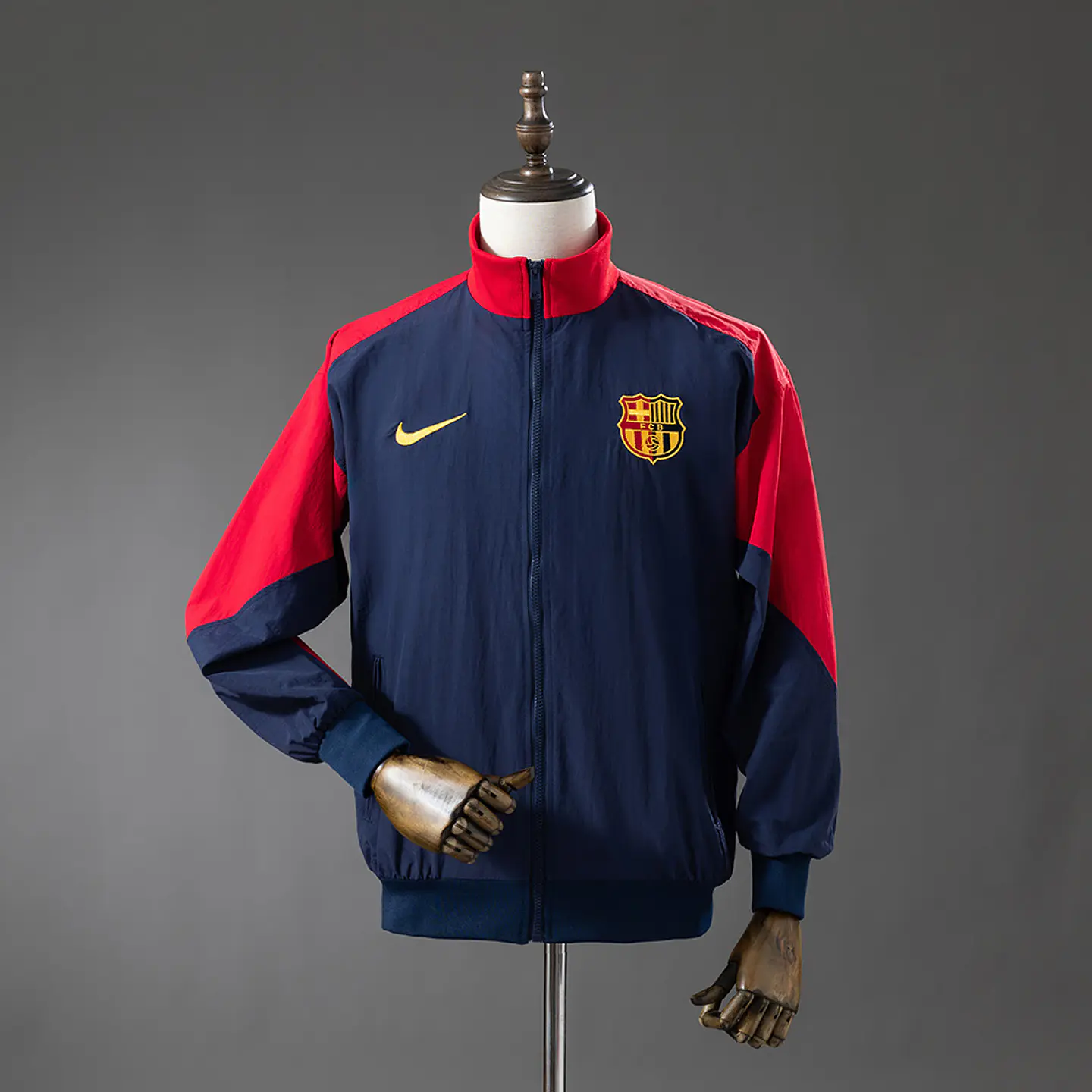 2025-26 Barcelona Retro Anthem Jacket 1