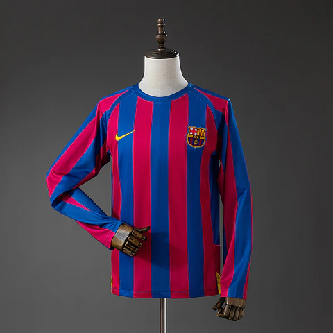 2005-06 Barcelona Home Long Sleeve Jersey