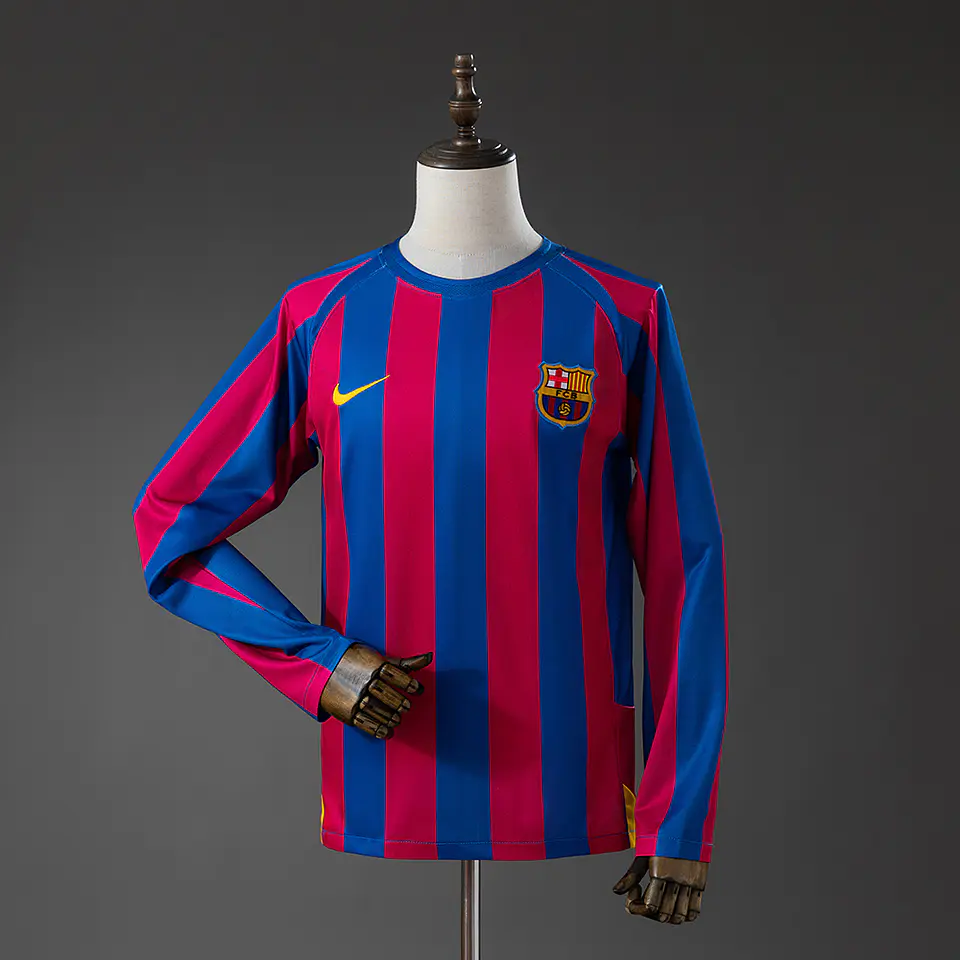 2005-06 Barcelona Home Long Sleeve Jersey 1