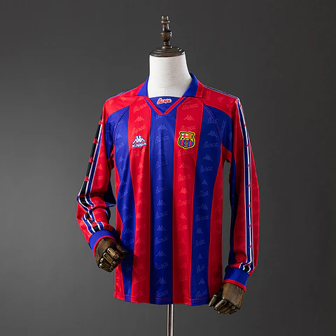 1995-97 Barcelona Home Long Sleeve Jersey