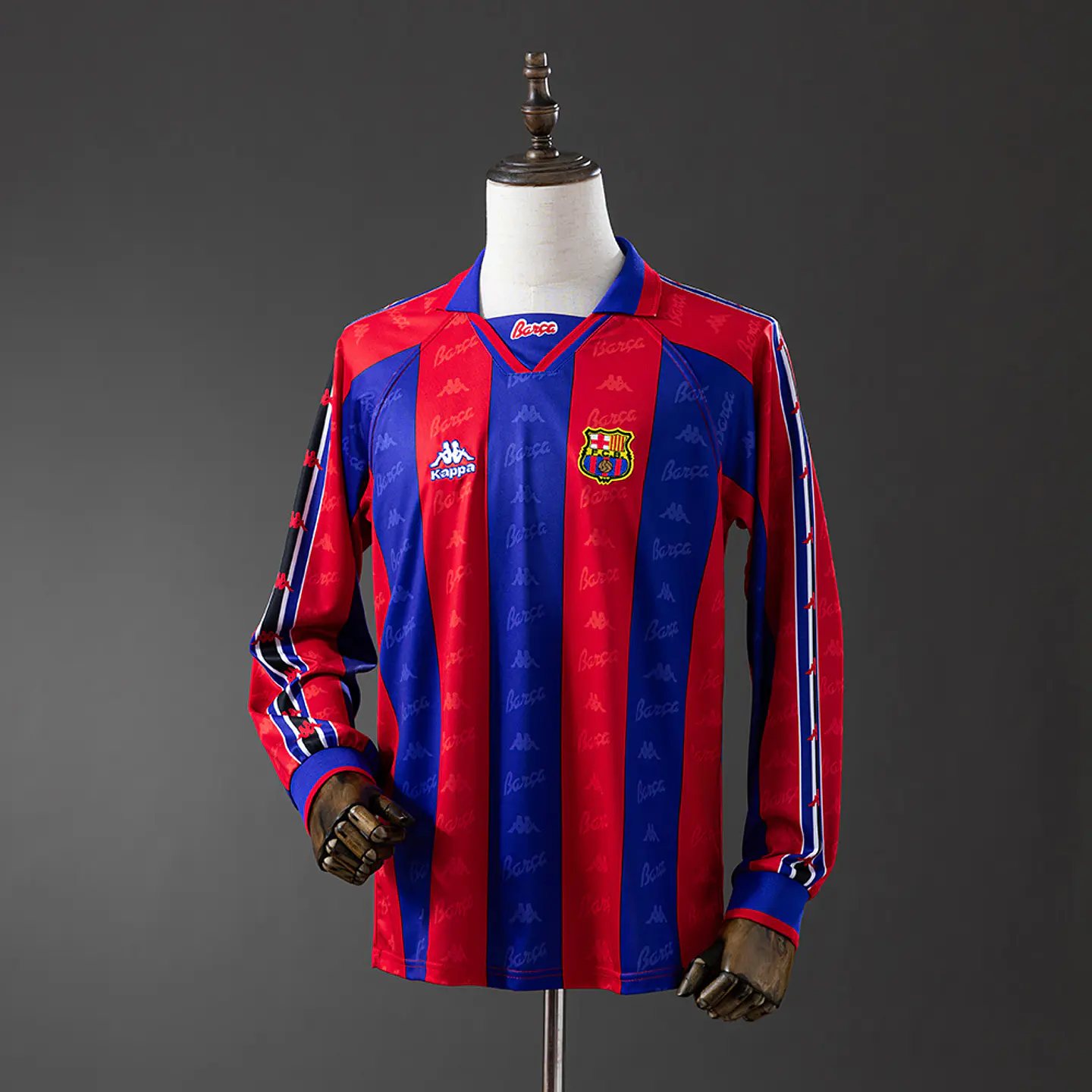 1995-97 Barcelona Home Long Sleeve Jersey 1