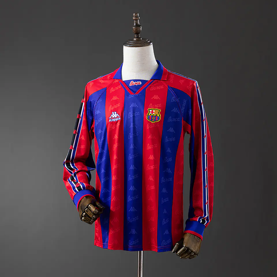 1995-97 Barcelona Home Long Sleeve Jersey 1