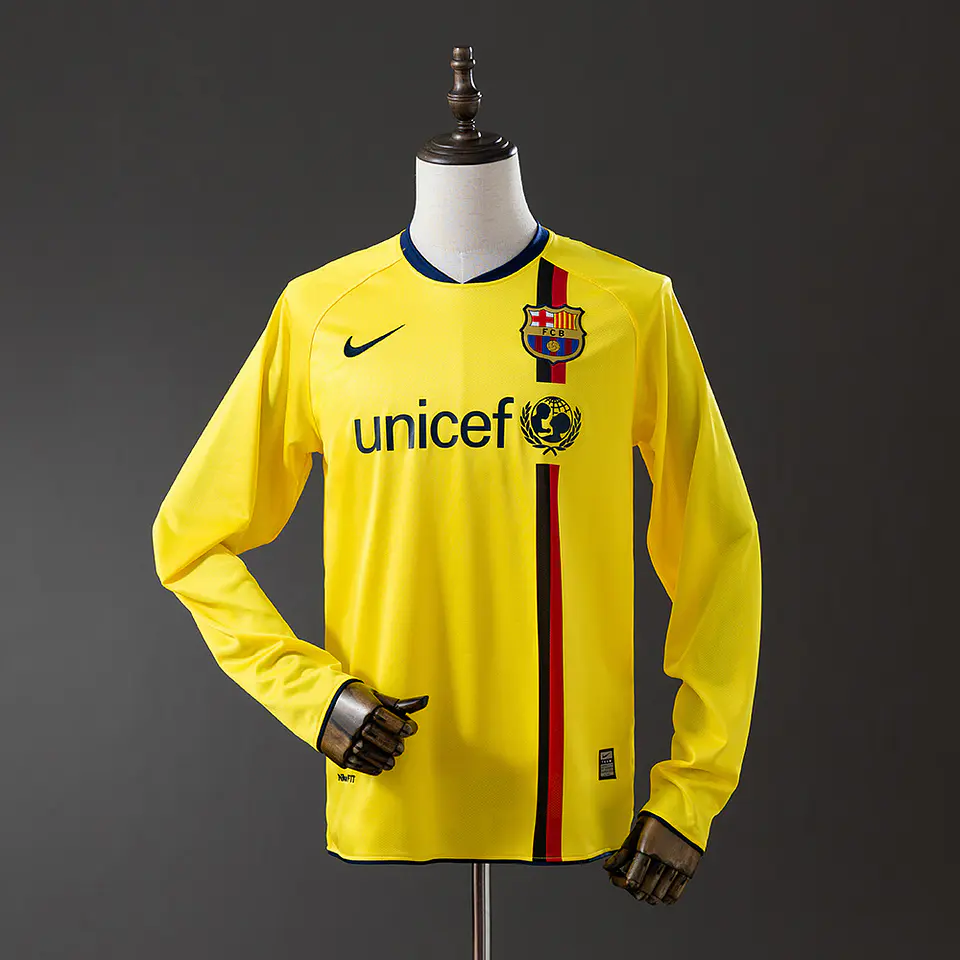 2008-09 Barcelona Away Long Sleeve Jersey 1