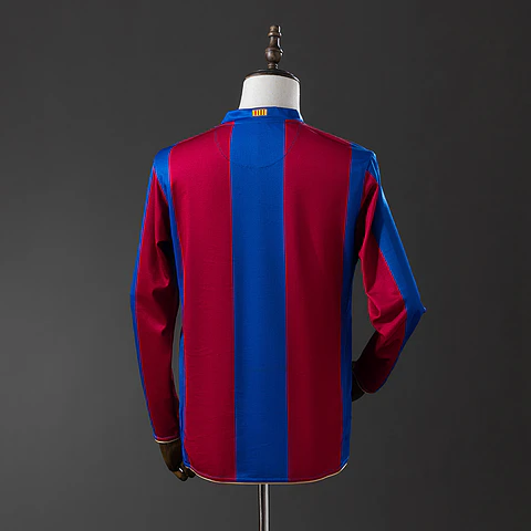 2007-08 Barcelona Home Long Sleeve Jersey