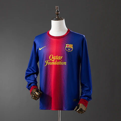 2012-13 Barcelona Home Long Sleeve Jersey