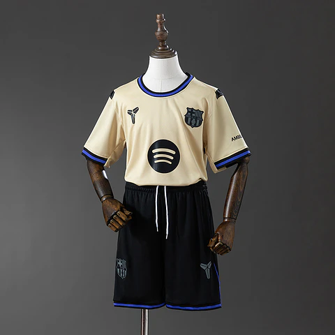 2025-26 Barcelona Away Kids Kit