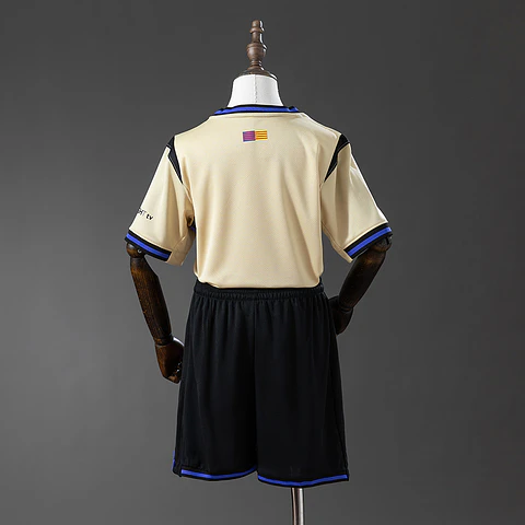 2025-26 Barcelona Away Kids Kit