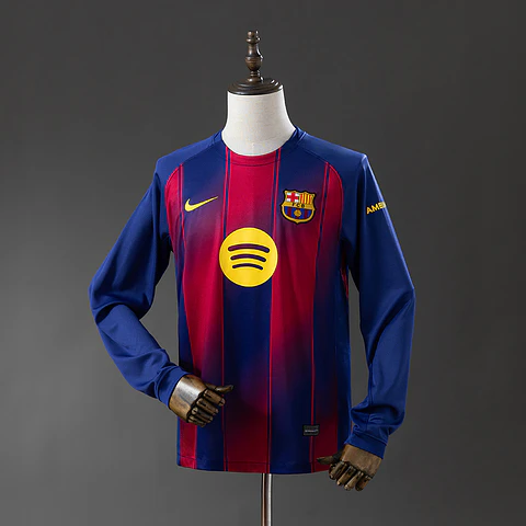 2025-26 Barcelona Home Long Sleeve Jersey