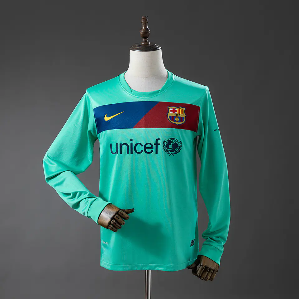 2010-11 Barcelona Away Long Sleeve Jersey 1