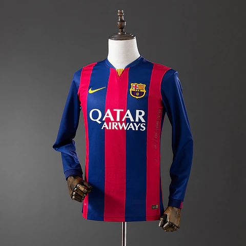 2014-15 Barcelona Home Long Sleeve Jersey