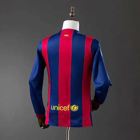 2014-15 Barcelona Home Long Sleeve Jersey