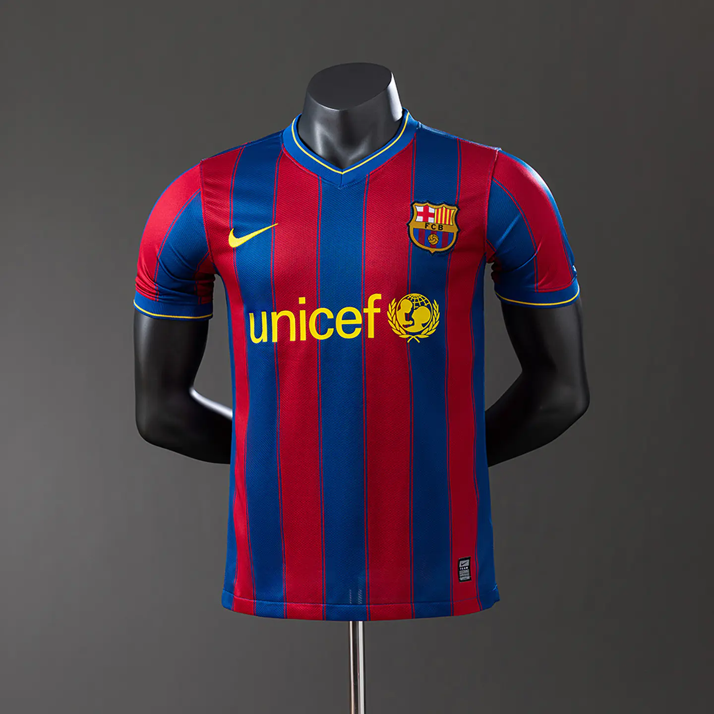 2009-10 Barcelona Home Player Version Jersey 1