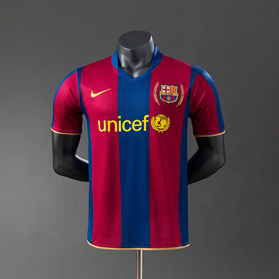 2007-08 Barcelona Home Player Edition Jersey 1