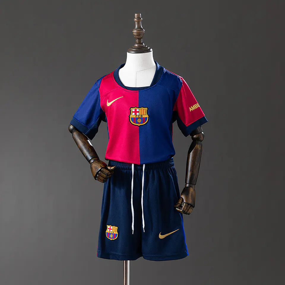 2024-25 Barcelona Home Kids Kit 1