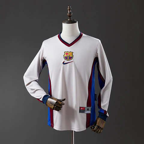 1998-01 Barcelona Away Long Sleeve Jersey