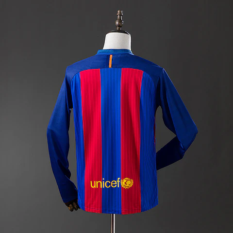 2016-17 Barcelona Home Long Sleeve Jersey