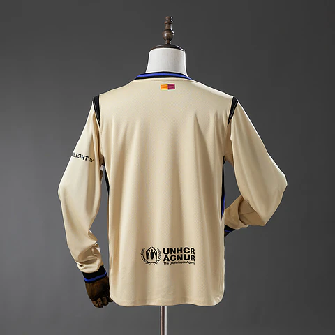 2025-26 Barcelona Away Long Sleeve Jersey