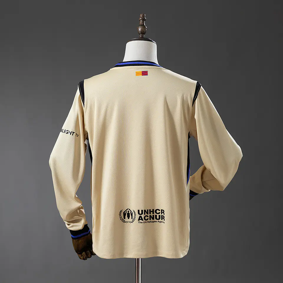 2025-26 Barcelona Away Long Sleeve Jersey 2