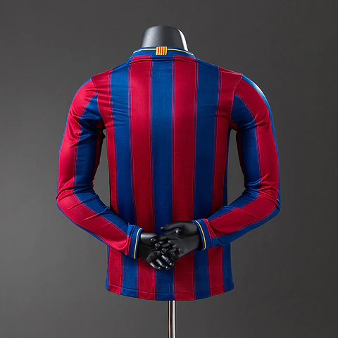 2009-10 Barcelona Home Long Sleeve Player Edition Jersey