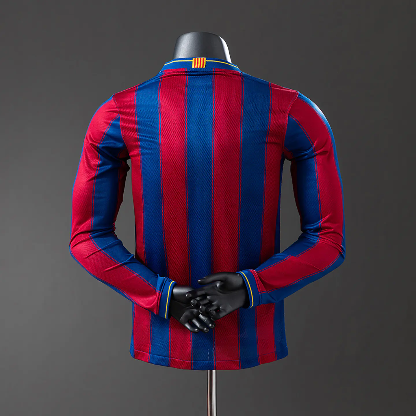2009-10 Barcelona Home Long Sleeve Player Edition Jersey 2