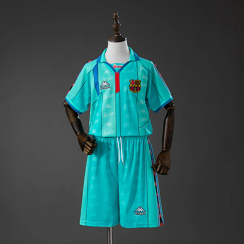1995-97 Barcelona Away Kids Kit