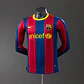 2010-11 Barcelona Home Long Sleeve Player Edition Jersey - thumbnail 1
