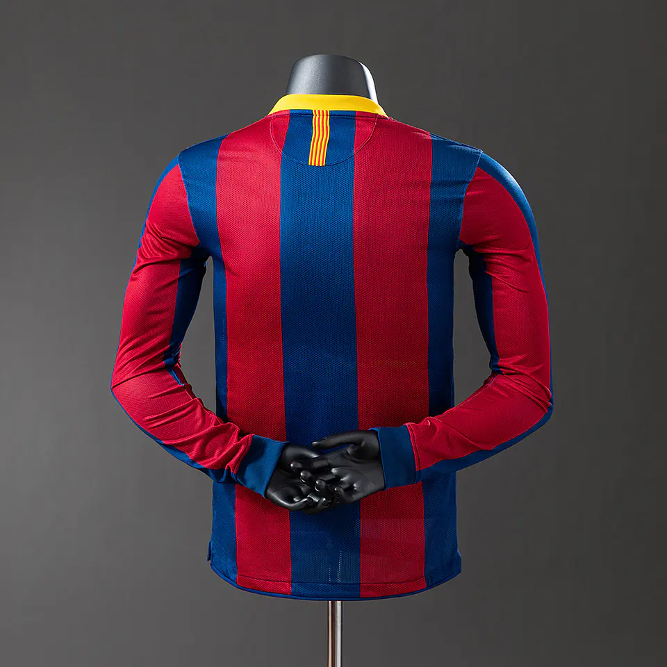 2010-11 Barcelona Home Long Sleeve Player Edition Jersey 2