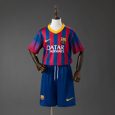 2013-14 Barcelona Home Kids Kit