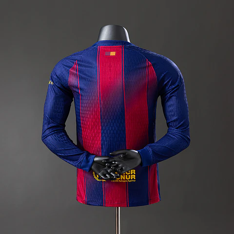 2025-26 Barcelona Home Long Sleeve Player Edition Jersey
