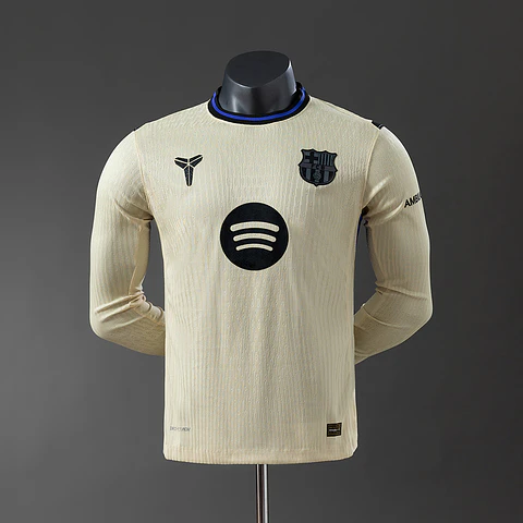 2025-26 Barcelona Away Long Sleeve Player Edition Jersey
